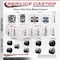 Service Caster 2-3/8'' Black Floor Safe Twin Wheel Casters 7/16 Grip Ring Stem, 5PK SCC-GR02S60-TPR-BLK-716176-5 - alternate 4